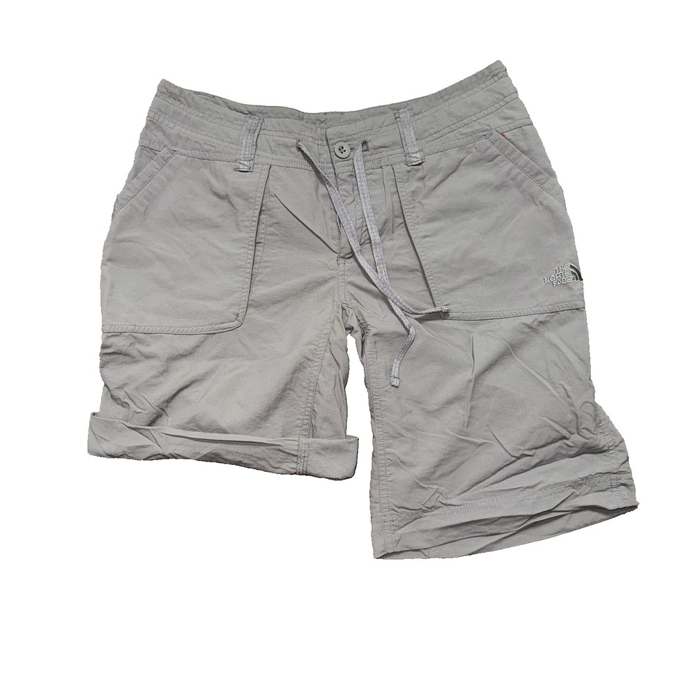 The North Face Horizon 2.0 Roll-Up Shorts Women's 6 Gray Adjustable 6-10" Inseam